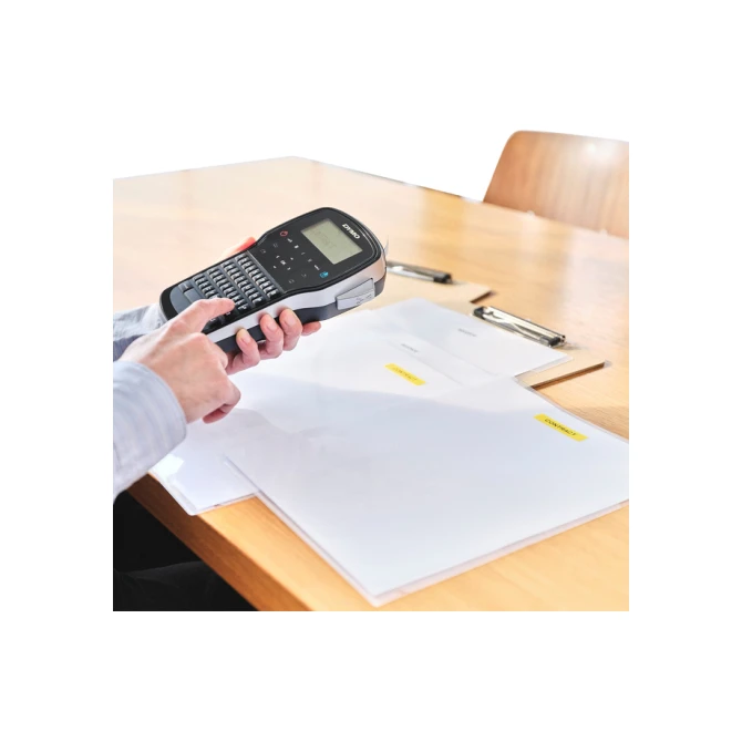 Labeltape Dymo LabelManager D1 polyester 19mm zwart op geel
