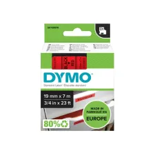 Labeltape Dymo LabelManager D1 polyester 19mm zwart op rood