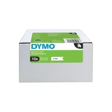 Labeltape Dymo LabelManager D1 polyester 19mm zwart op wit 10 stuks