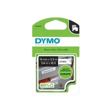 Labeltape Dymo LabelManager D1 polyester 19mmx5,5m zwart op wit