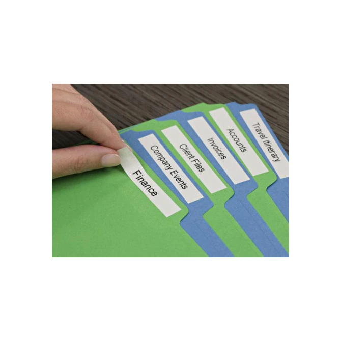 Labeltape Dymo LabelManager D1 polyester 19mmx5,5m zwart op wit