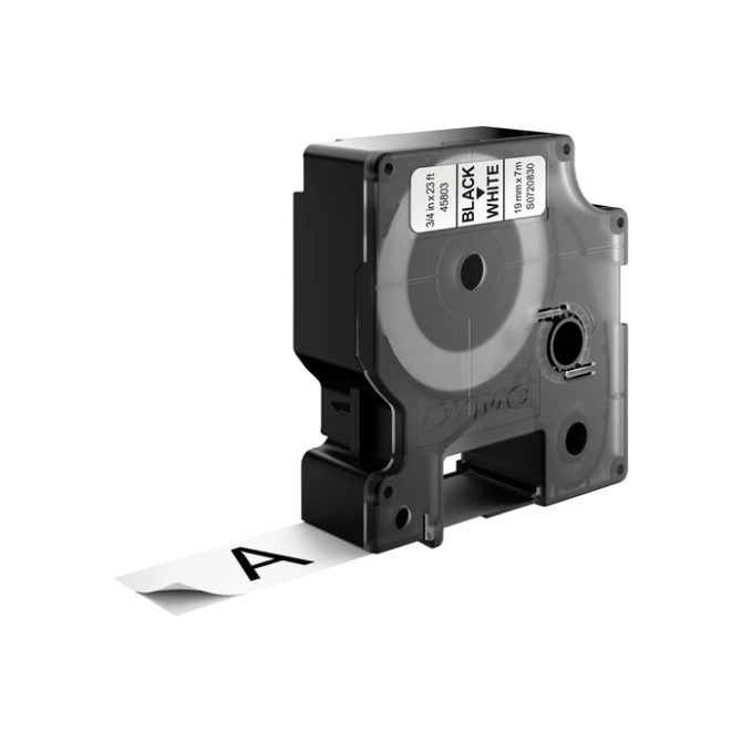 Labeltape Dymo LabelManager D1 polyester 19mmx7m zwart op wit
