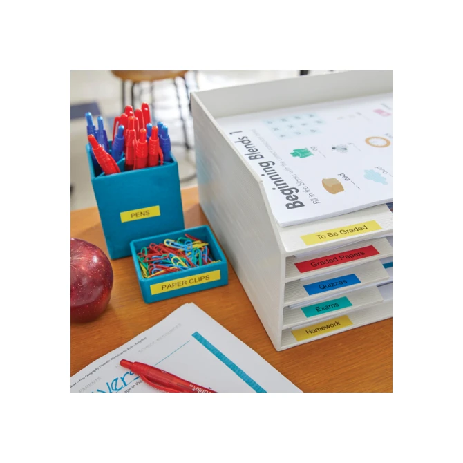 Labeltape Dymo LabelManager D1 polyester 24mm zwart op geel