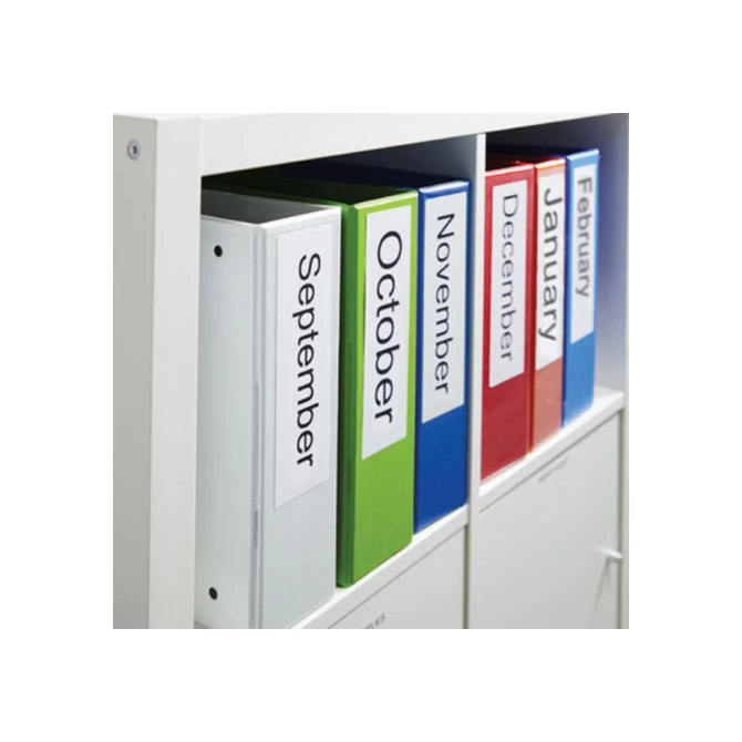 Labeltape Dymo LabelManager D1 polyester 24mm zwart op wit