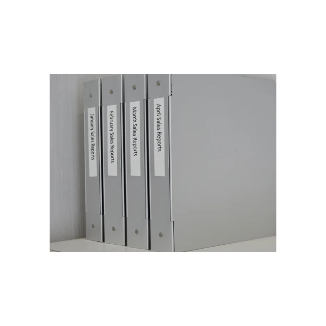 Labeltape Dymo LabelManager D1 polyester 24mm zwart op wit