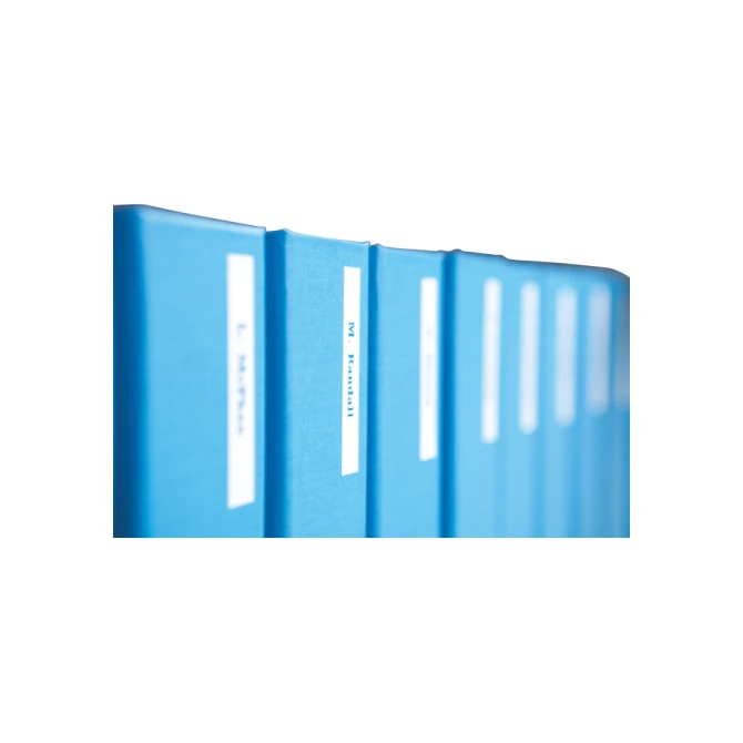 Labeltape Dymo LabelManager D1 polyester 9mm blauw op wit