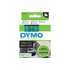 Labeltape Dymo LabelManager D1 polyester 9mm zwart op groen