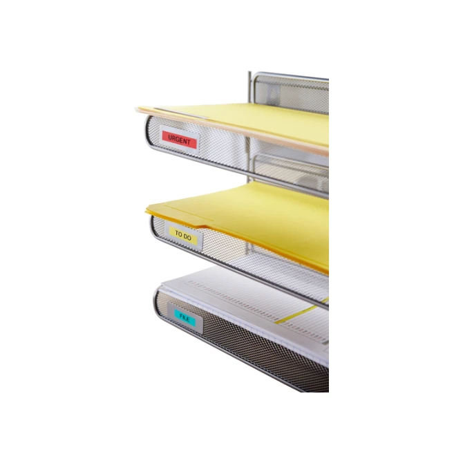 Labeltape Dymo LabelManager D1 polyester 9mm zwart op groen