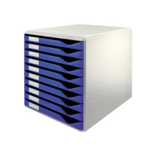 Ladenblok Leitz A4 10 laden blauw/wit Ladenblok Leitz A4 10 laden blauw/wit