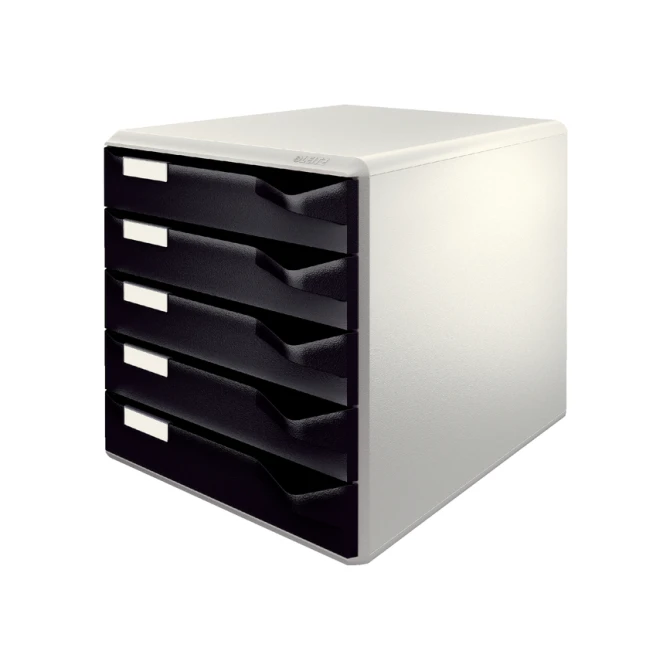Ladenblok Leitz A4 5 laden zwart/wit