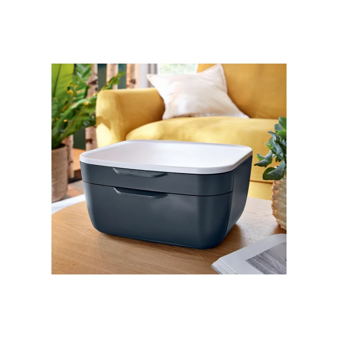 Ladenblok Leitz Cosy 2 laden grijs Ladenblok Leitz Cosy 2 laden grijs