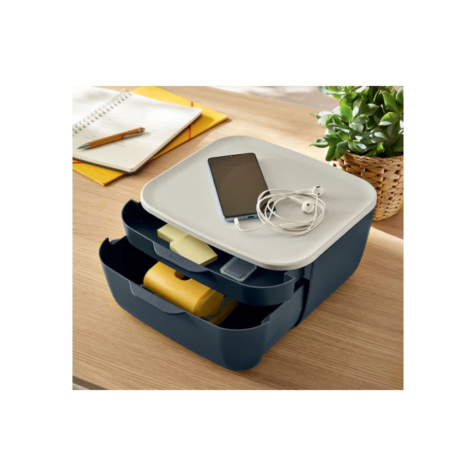 Ladenblok Leitz Cosy 2 laden grijs Ladenblok Leitz Cosy 2 laden grijs