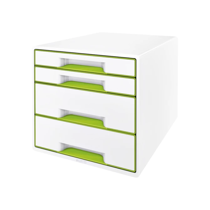 Ladenblok Leitz WOW CUBE 4 laden wit/groen