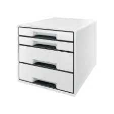 Ladenblok Leitz Wow CUBE A4 maxi 4 laden wit/zwart Ladenblok Leitz Wow CUBE A4 maxi 4 laden wit/zwart