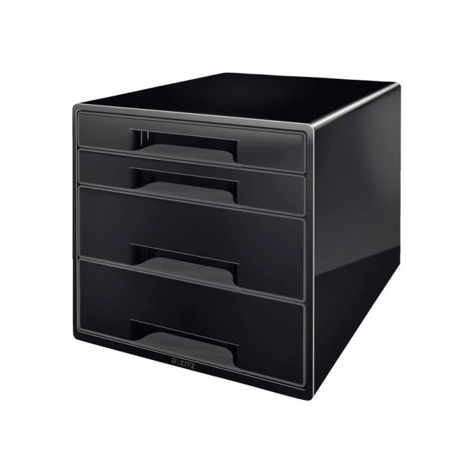 Ladenblok Leitz WOW CUBE A4 maxi 4 laden zwart
