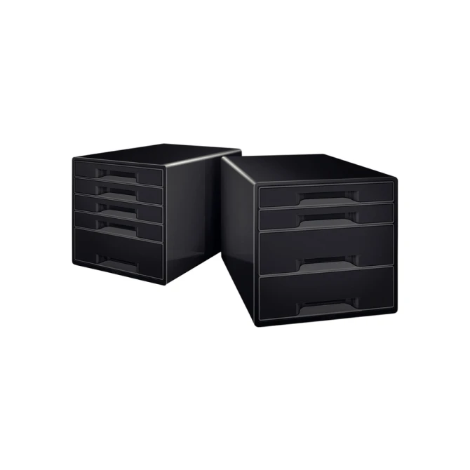 Ladenblok Leitz WOW CUBE A4 maxi 4 laden zwart