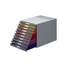 Ladenbox Durable Varicolor 10 laden grijs