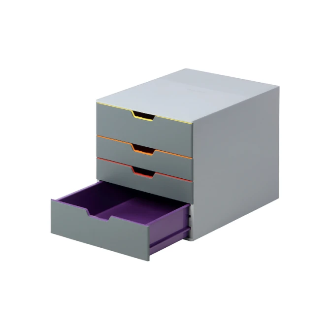 Ladenbox Durable Varicolor 4 laden grijs