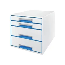 Ladenbox Leitz WOW 4 laden wit/blauw Ladenbox Leitz WOW 4 laden wit/blauw
