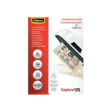 Lamineerhoes Fellowes A3 2x125micron glans 100 stuks Lamineerhoes Fellowes A3 2x125micron glans 100 stuks