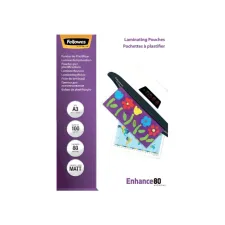 Lamineerhoes Fellowes A3 2x80micron mat 100 stuks Lamineerhoes Fellowes A3 2x80micron mat 100 stuks