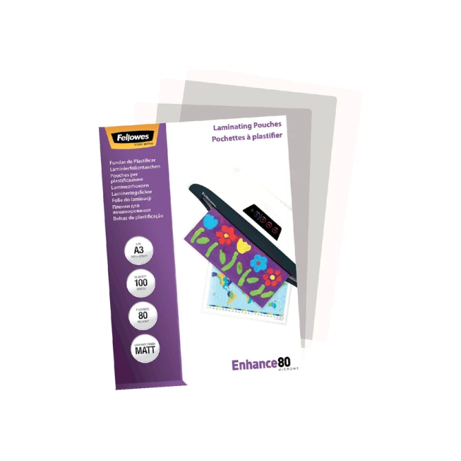 Lamineerhoes Fellowes A3 2x80micron mat 100 stuks