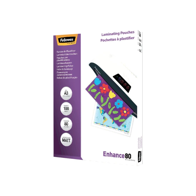 Lamineerhoes Fellowes A3 2x80micron mat 100 stuks