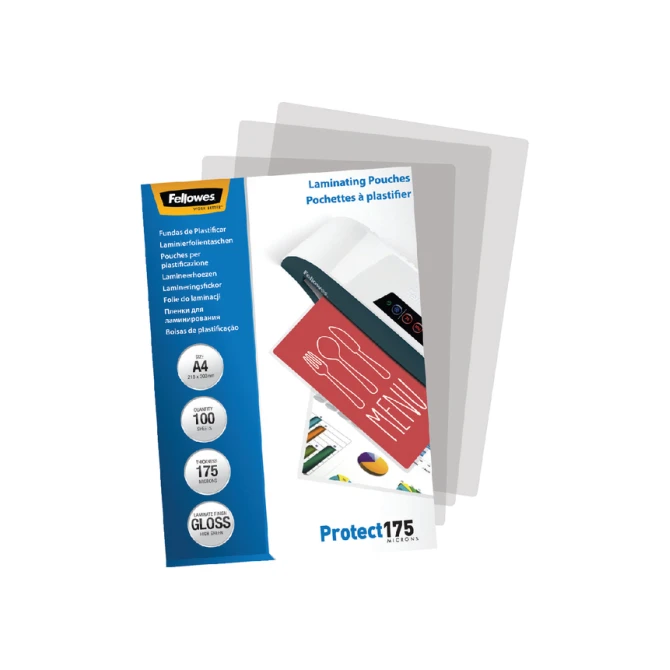 Lamineerhoes Fellowes A4 2x175micron glans 100 stuks