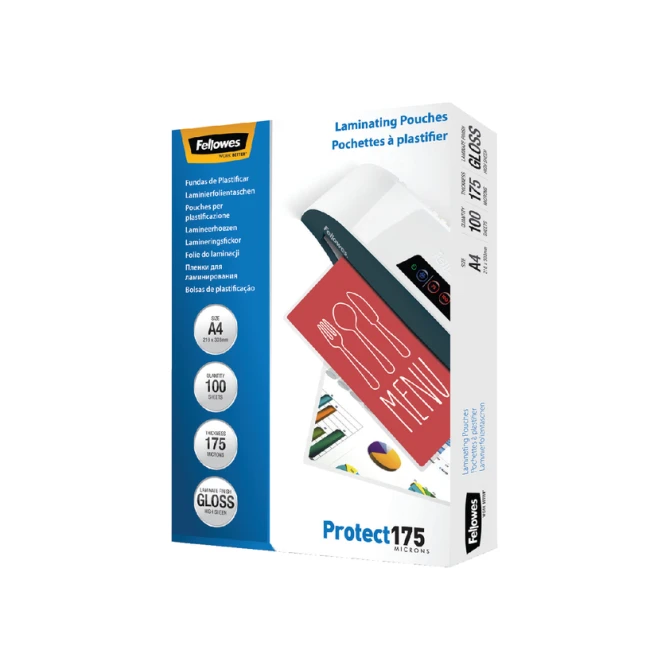 Lamineerhoes Fellowes A4 2x175micron glans 100 stuks