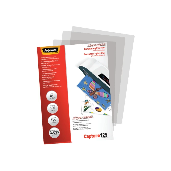 Lamineerhoes Fellowes A4 Superquick 2x125micron 100 stuks