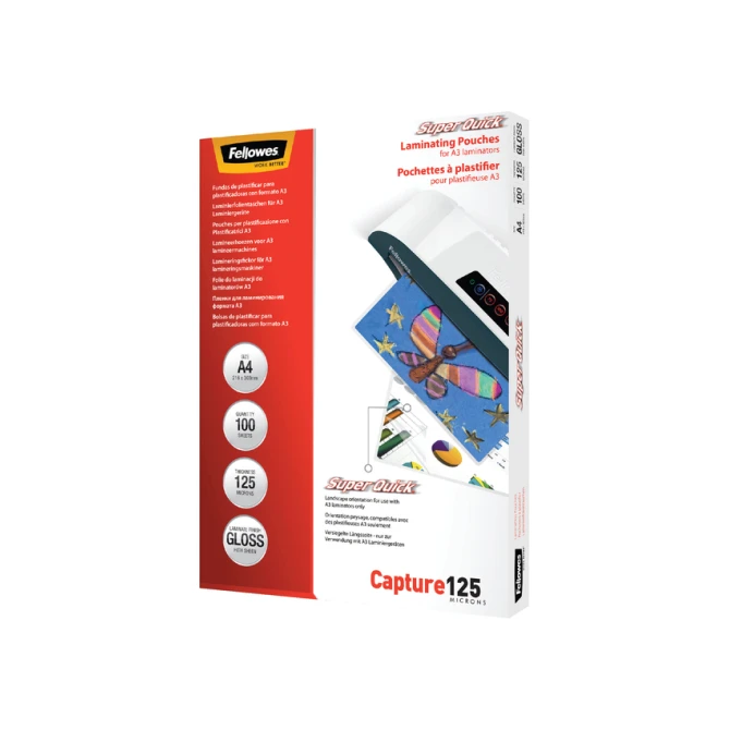 Lamineerhoes Fellowes A4 Superquick 2x125micron 100 stuks