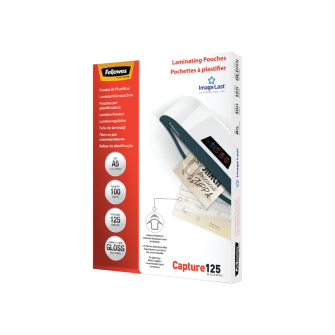 Lamineerhoes Fellowes A5 2x125micron glans 100 stuks