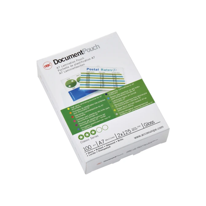 Lamineerhoes GBC A7 2x125micron 100 stuks