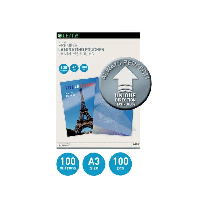 Lamineerhoes Leitz iLAM A3 2x100micron 100 stuks