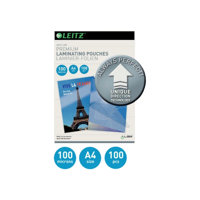 Lamineerhoes Leitz iLAM A4 2x100micron 100 stuks