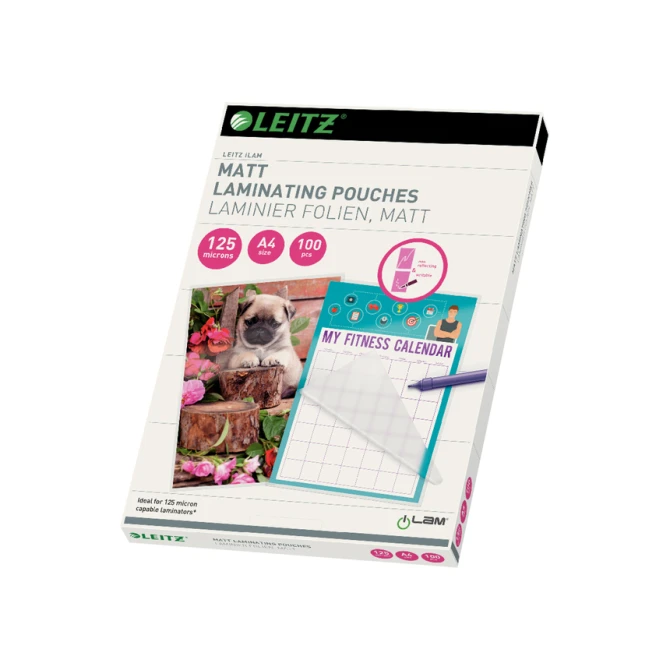 Lamineerhoes Leitz iLAM A4 2x125micron EVA Mat 100stuks