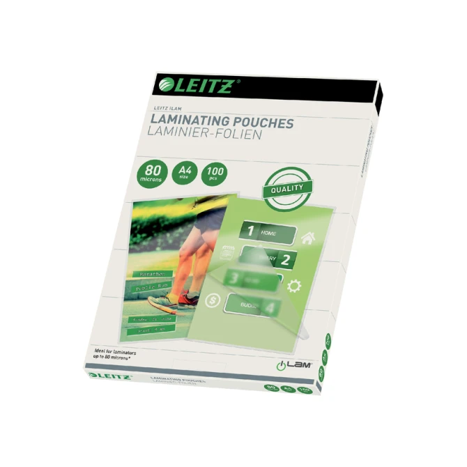 Lamineerhoes Leitz iLAM A4 2x80micron EVA 100 stuks