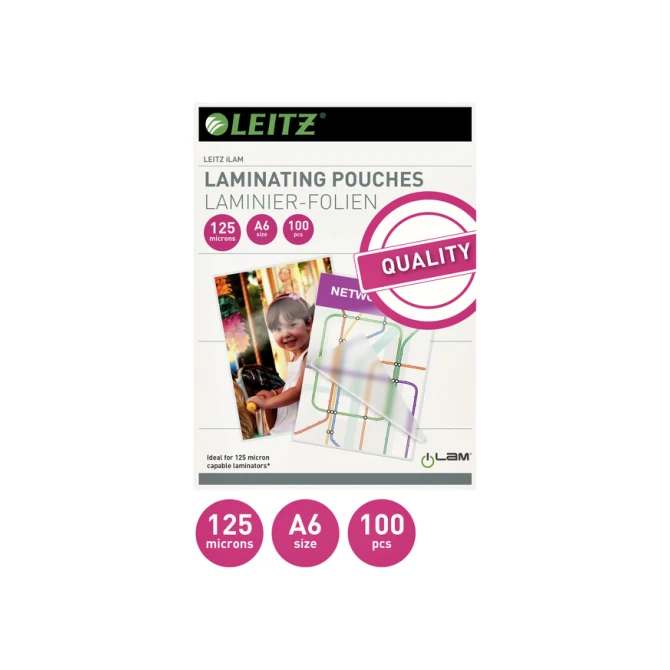 Lamineerhoes Leitz ILAM A6 2x125micron EVA 100 stuks