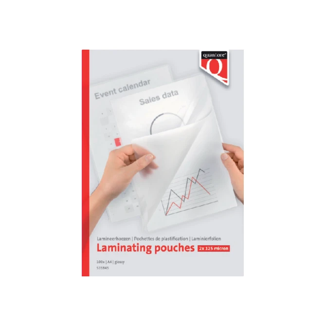 Lamineerhoes Quantore A4 2x125micron 100 stuks