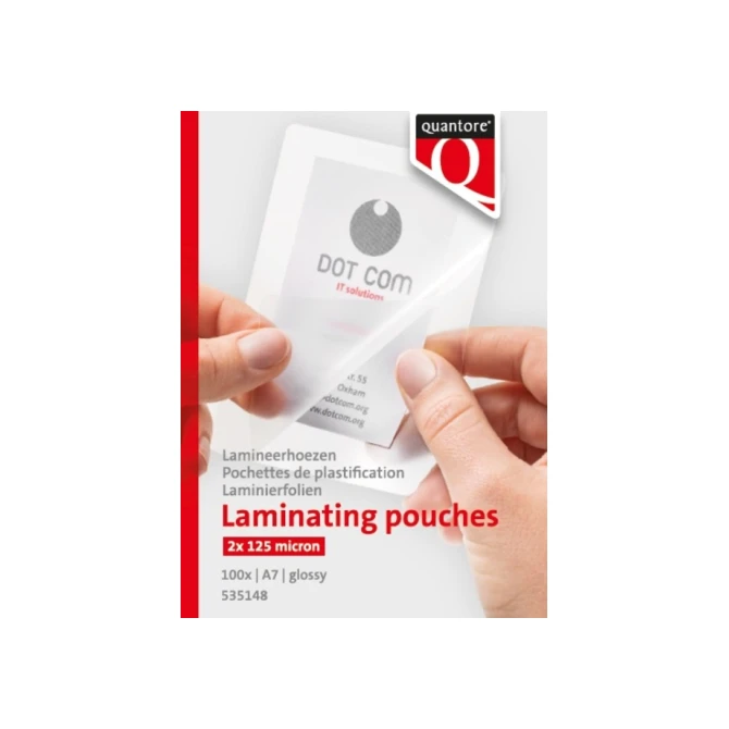 Lamineerhoes Quantore A7 2x125micron 100 stuks