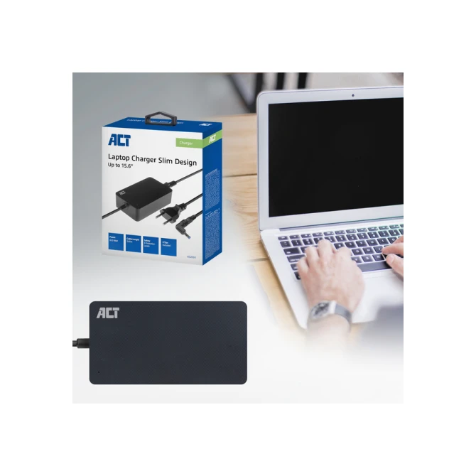 Laptop Oplader ACT Compact universeel 65W