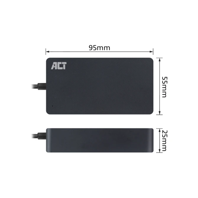 Laptop Oplader ACT Compact universeel 65W