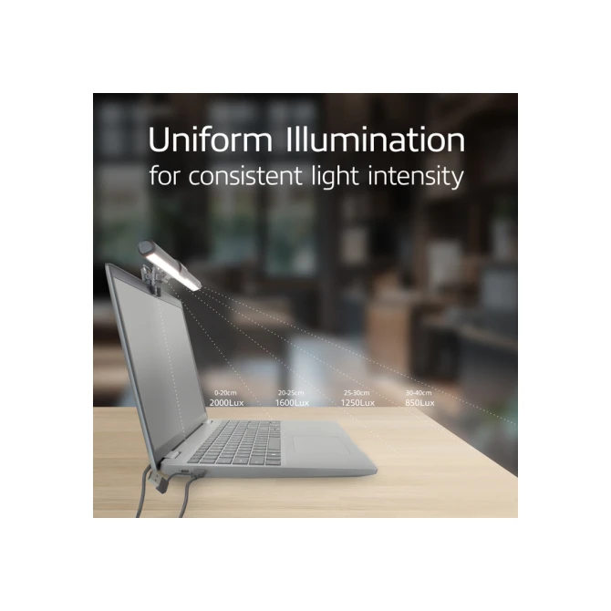 Laptoplamp ACT Clip-on led dimbaar USB