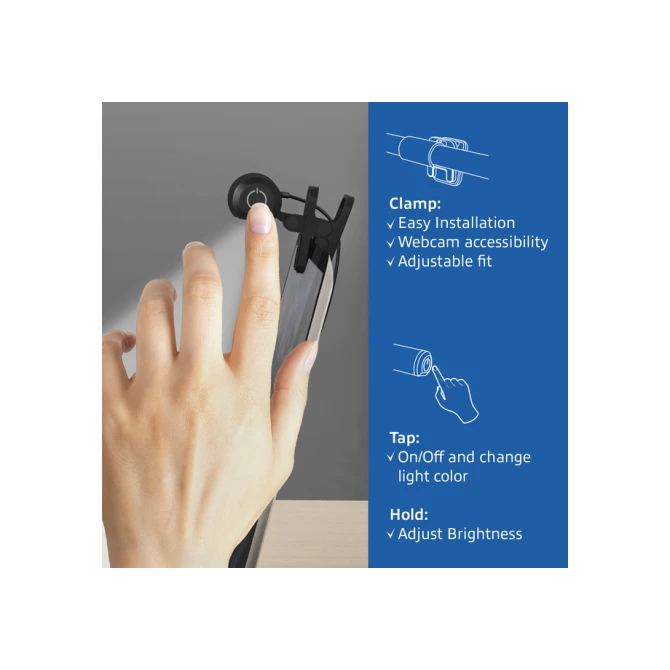 Laptoplamp ACT Clip-on led dimbaar USB