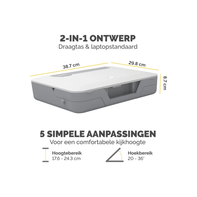 Laptopstandaard Draagtas Fellowes Breyta wit