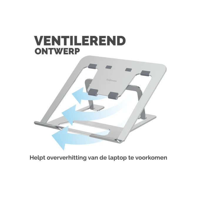 Laptopstandaard Fellowes Alumia zilver