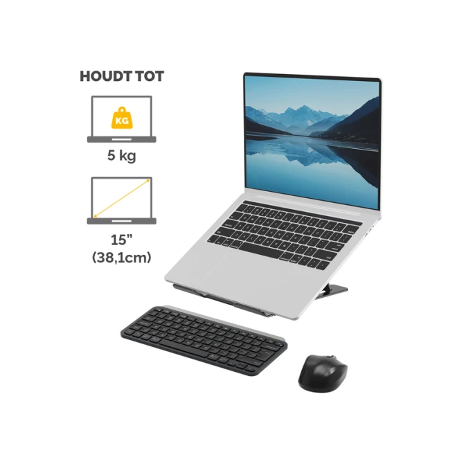 Laptopstandaard Fellowes Alumia zwart