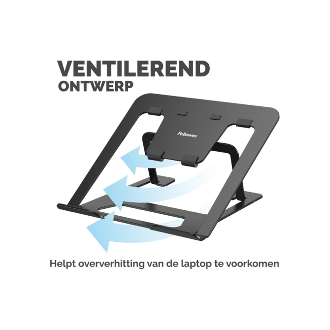 Laptopstandaard Fellowes Alumia zwart
