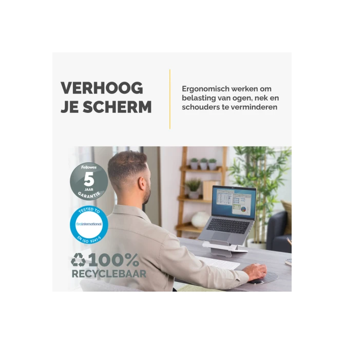 Laptopstandaard Fellowes Breyta wit