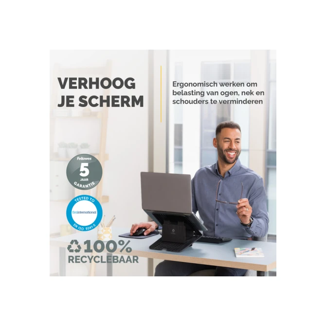 Laptopstandaard Fellowes Breyta zwart